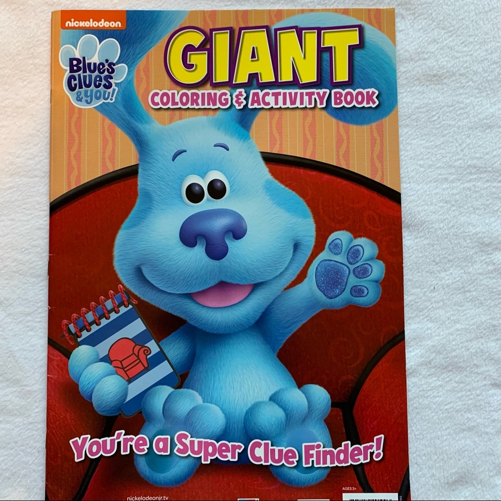 NWT Blues Clues & You Giant 16 x 10.5 Inches Bendon Coloring & Activity Book - Picture 2 of 7